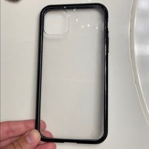 Black sided clear see through iPhone 11 only case!